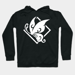 Genshin Impact Hutao Emblem - White Hoodie